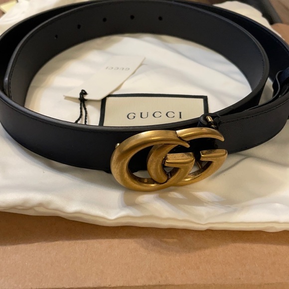 New with tags Navy blue Gucci Double G Belt. - Picture 1 of 3